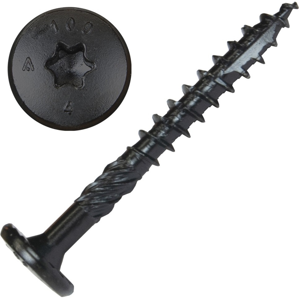 Screw Products 30556  NOVA #16 x 2-1/2" (T30-Drive) ZYTEC GX Exterior Structural Lag Screws - 50 per Jar