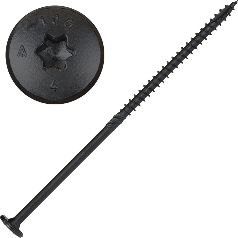 Screw Products 30669  NOVA #18 x 8" (T40-Drive) ZYTEC GX Exterior Structural Lag Screws - 50 Individually Tagged per Package