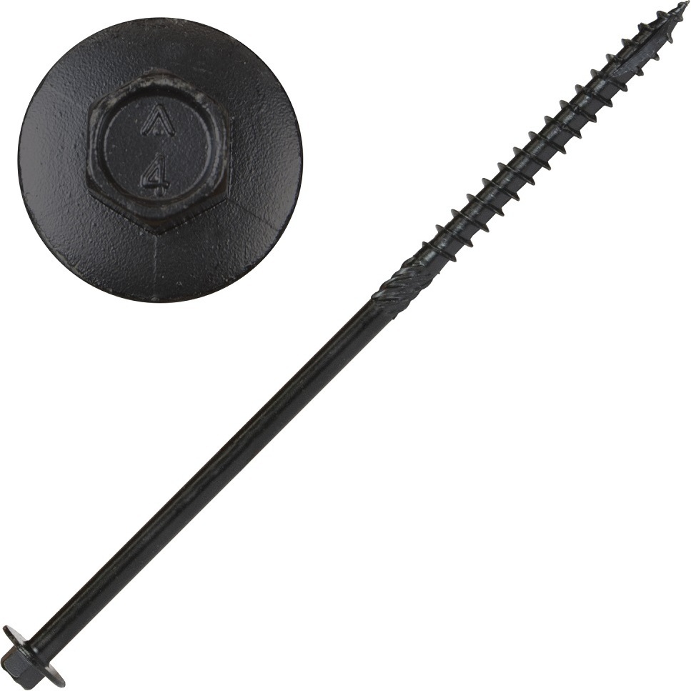 Screw Products 30749  YUKON #18 x 7" Exterior - 5/16 Hex Head Structural Lag Screws - 50 Individually Tagged per Package
