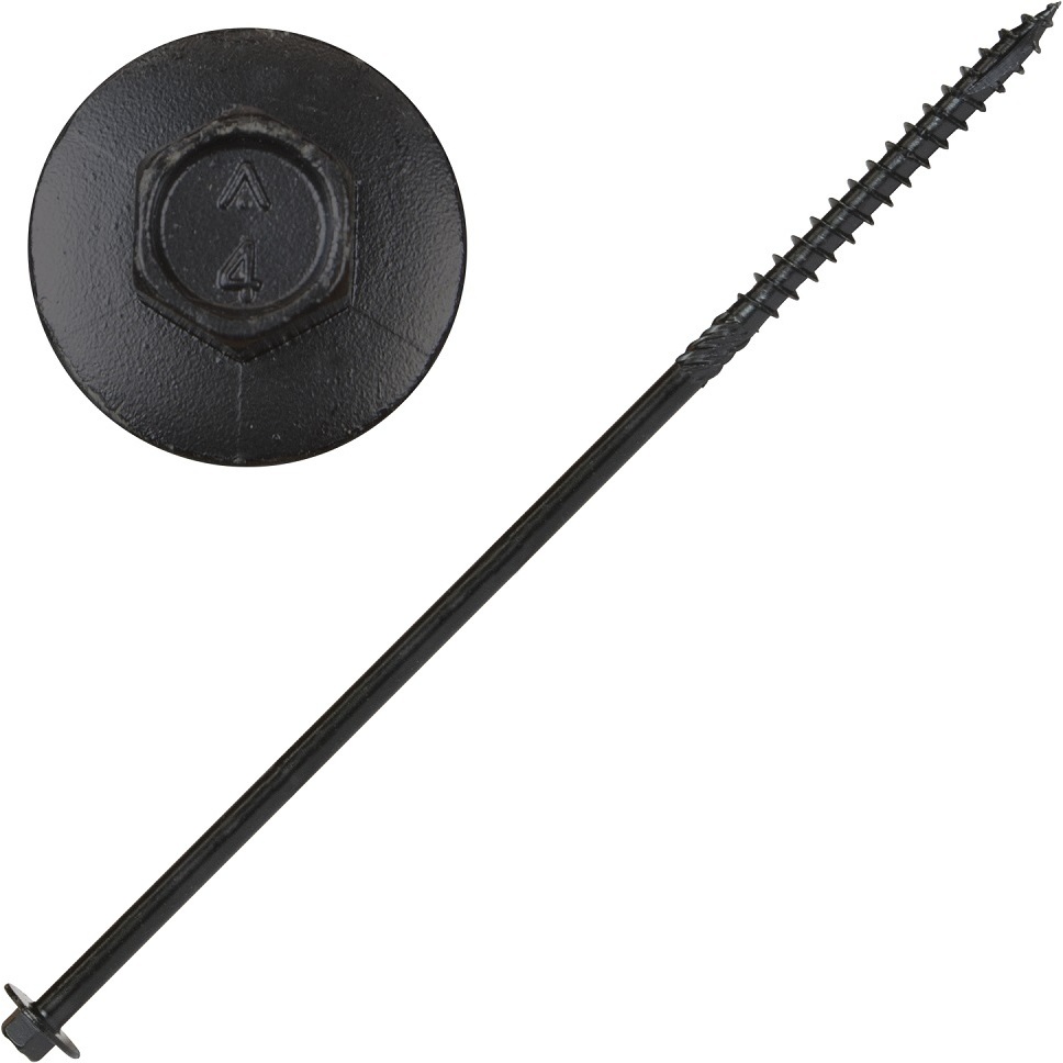 Screw Products 30754  YUKON #18 x 9" Exterior - 5/16 Hex Head Structural Lag Screws - 50 Individually Tagged per Package