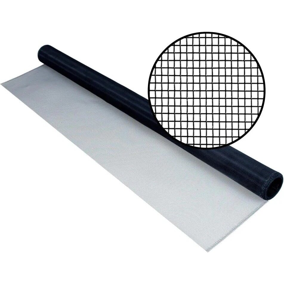 Phifer 3001772  48" x 84" Charcoal Colored Aluminum Insect Screen Fabric