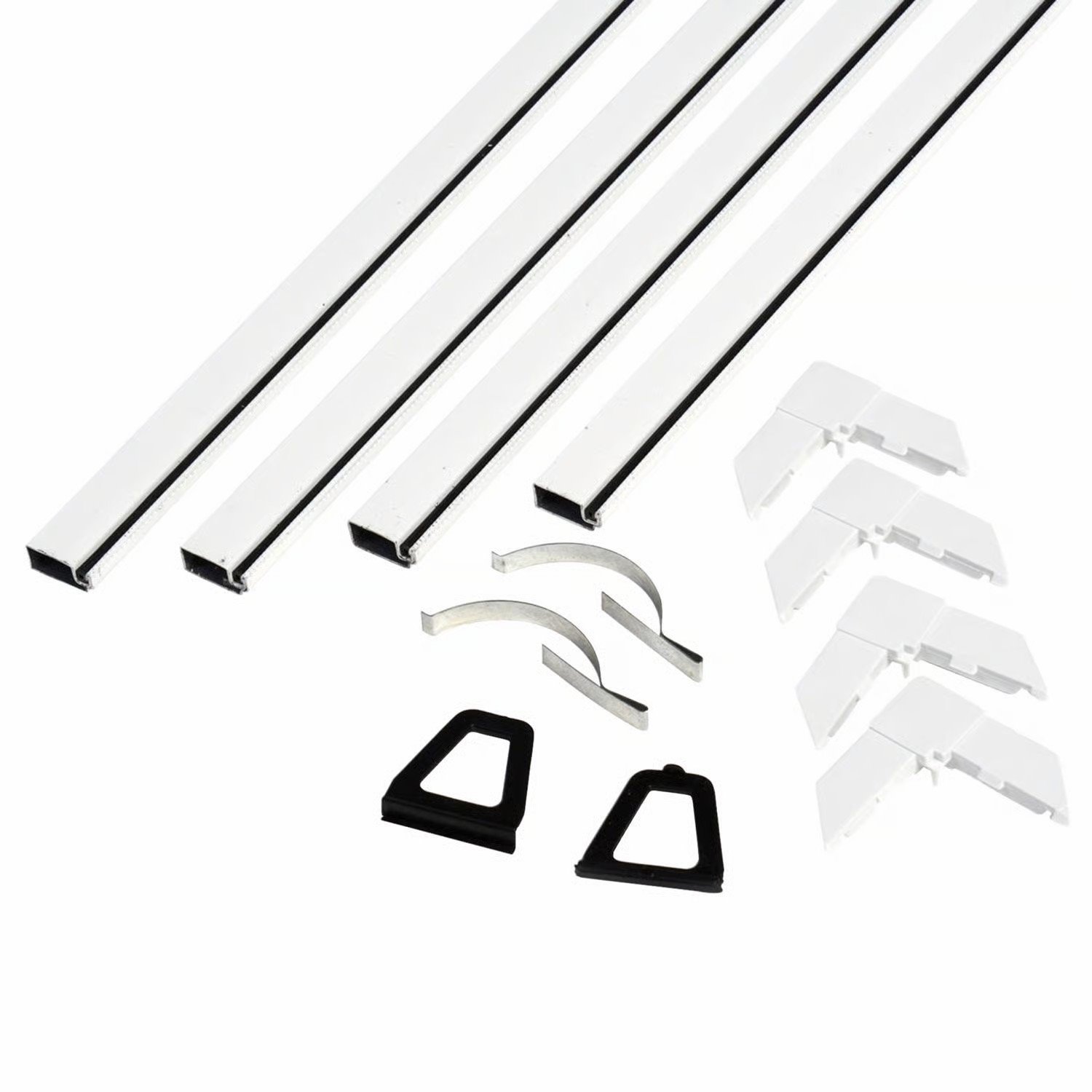 Phifer 3021678  5/16" x 60" White Aluminum Screen Frame Kit