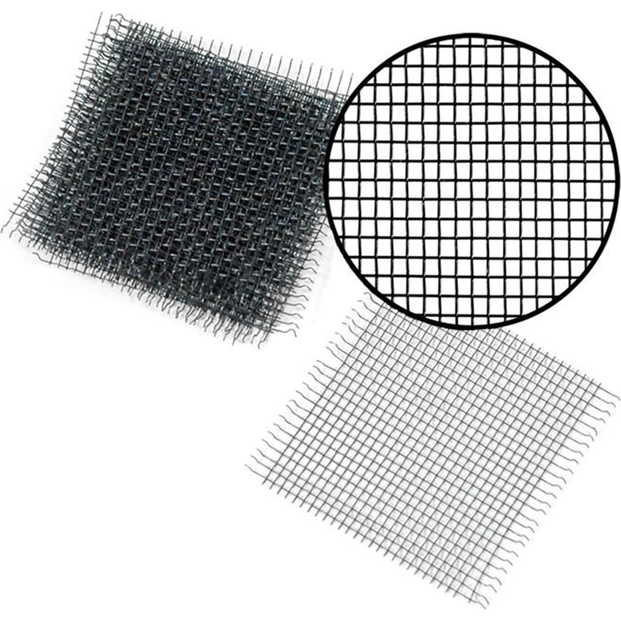 Phifer 3025123  Charcoal Colored Aluminum Screen Patch Repair Kit - (7) 1-3/4" x 2" Patches