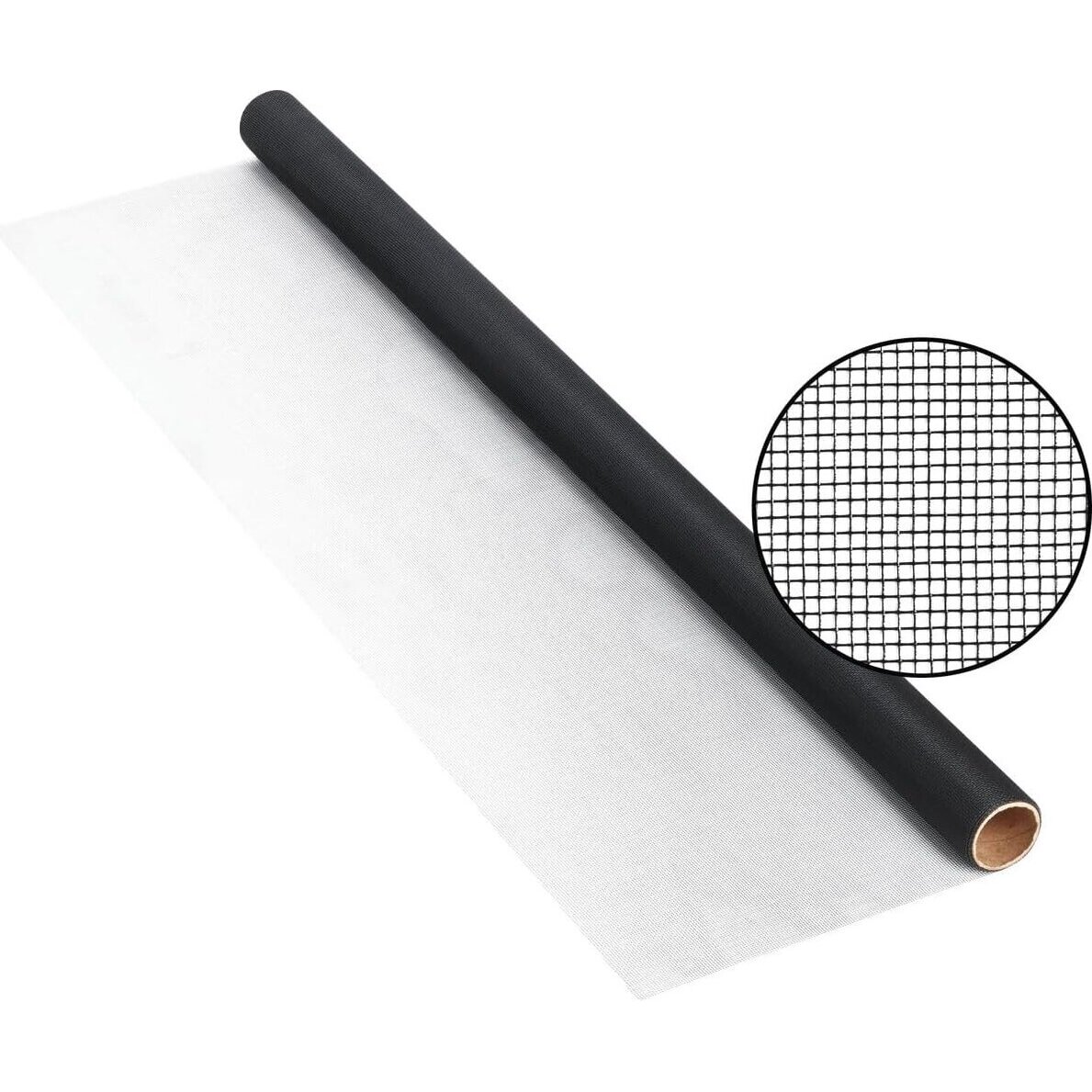Phifer 3027950  BetterVue 48" x 84" Black Fiberglass Insect Screen Fabric