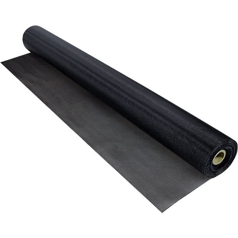 Phifer 3030320  Tuffscreen 48" x 25' Black Fiberglass Insect Screen Fabric