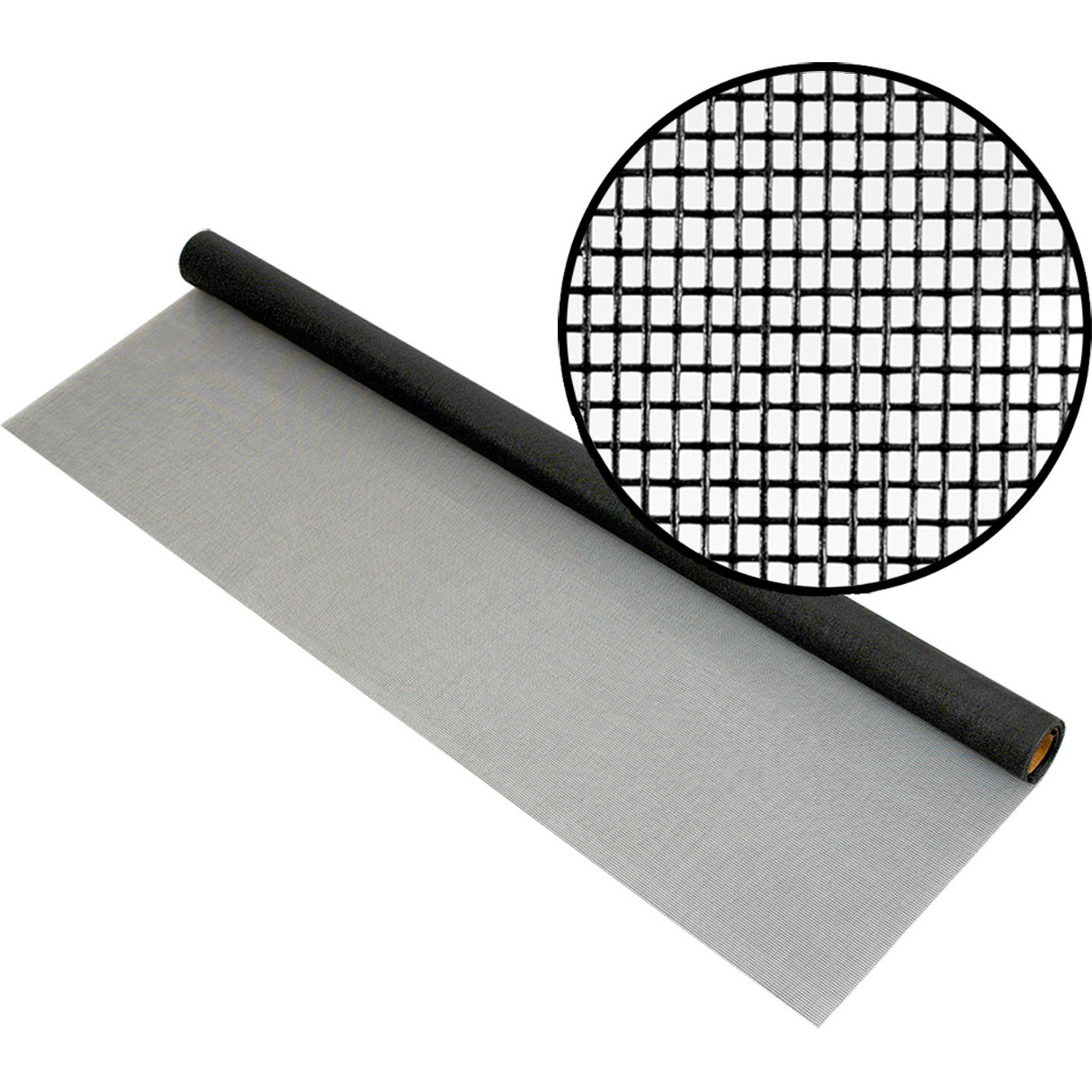 Phifer 3041149  Extra Strength 36" x 84" Charcoal Colored Fiberglass Insect Screen Fabric