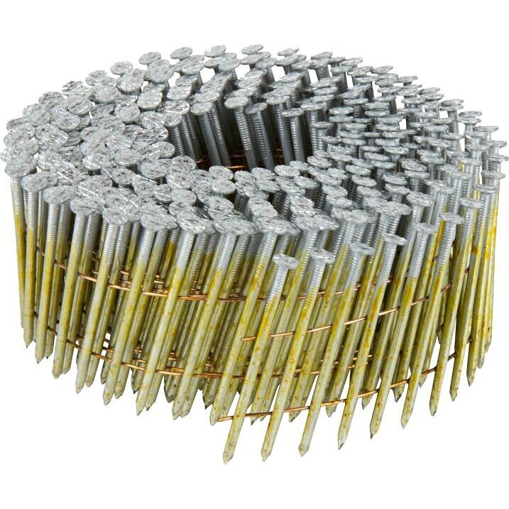 Metabo HPT 13333HPT  2" x 0.092 Full Round Head Smooth Shank Electro Galvanized 15° Wire Coil Siding Nails - 3600 per Box