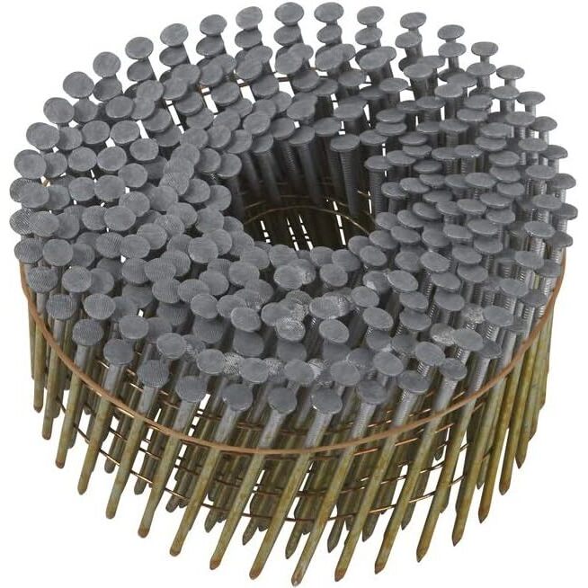 Metabo HPT 13366HPT  2-1/4" x 0.092 Full Round Head Smooth Shank Hot Dipped Galvanized 15° Wire Coil Siding Nails - 3600 per Box