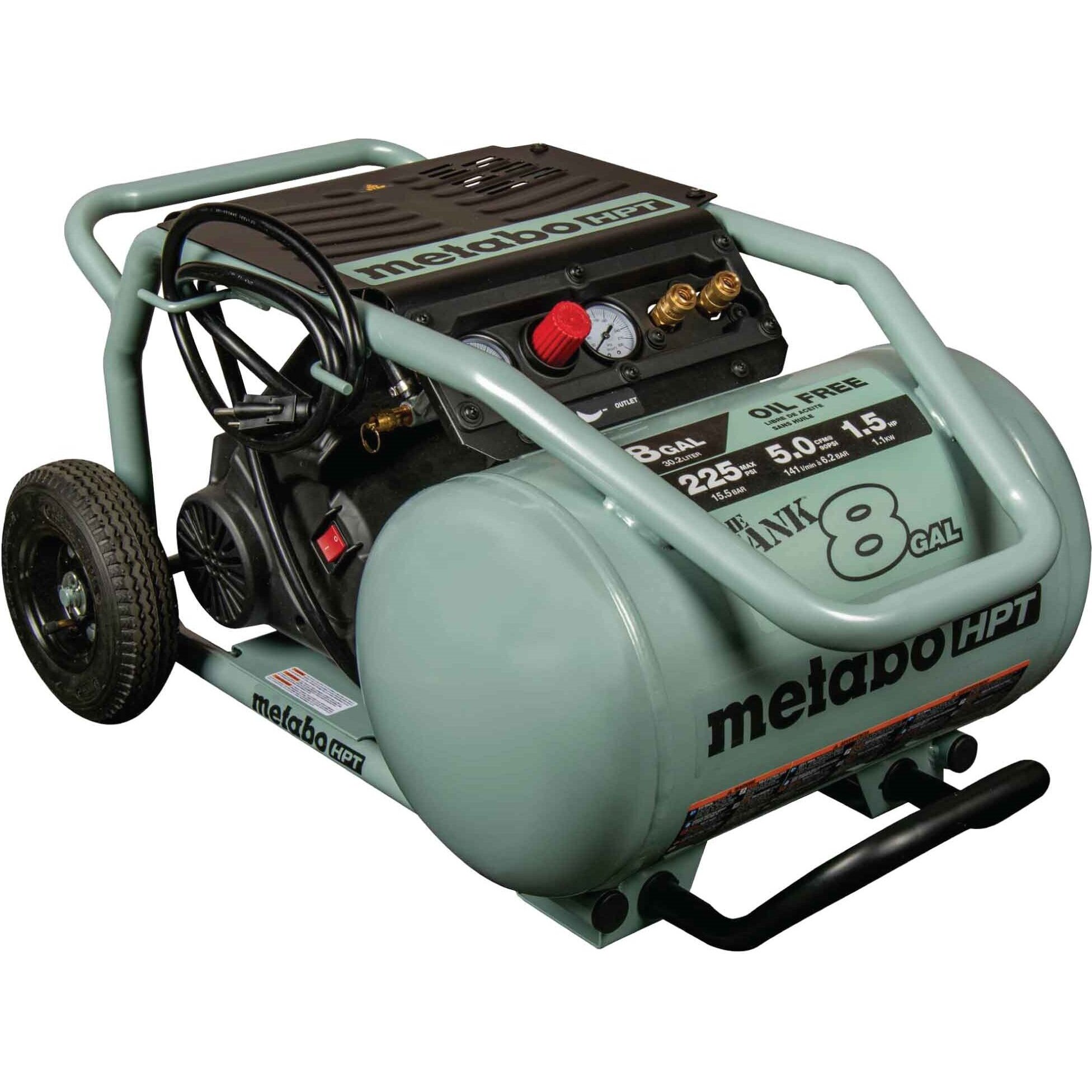 Metabo HPT EC1315S  The TANK 8-Gallon Trolley Air Compressor