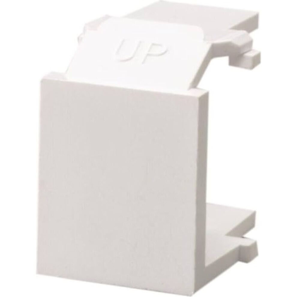 Leviton 41084-W  Blank QuickPort Insert - 6 Per Package - White
