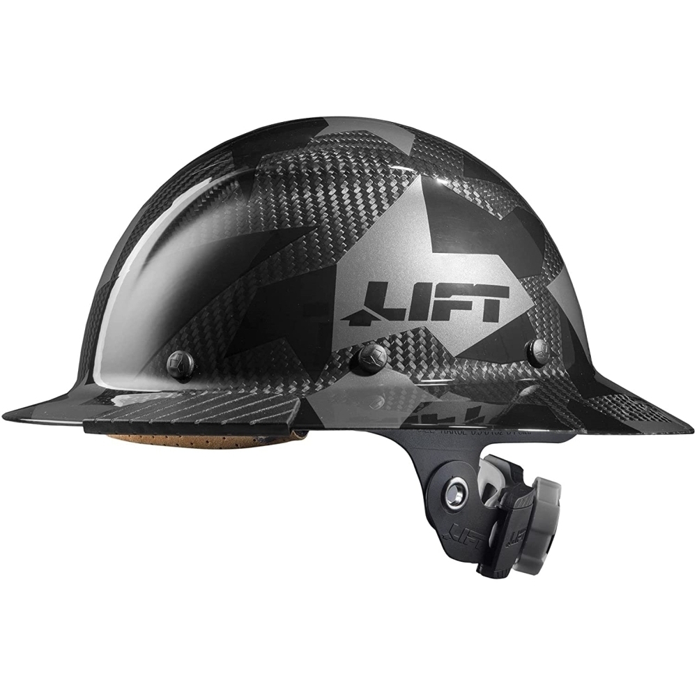 Lift Safety HDC-20CK  Dax Hard Hat Fiber Full Brim - Black Camo