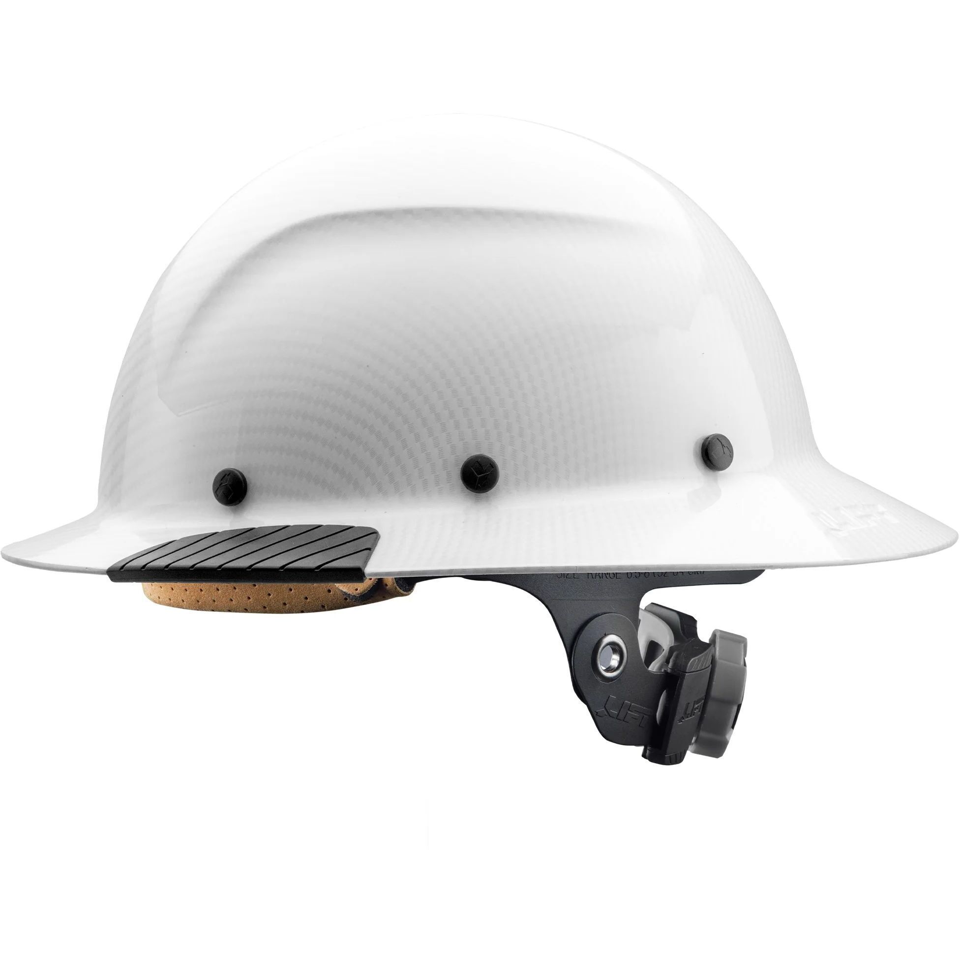 Lift Safety HDF-24CWG  Dax Hard Hat Carbon Fiber Full Brim White
