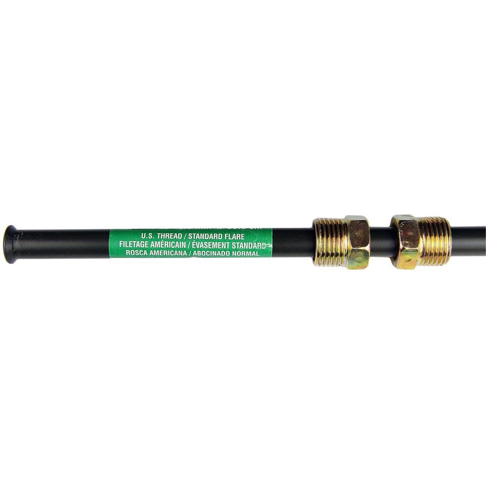 AGS Company PA-660  3/8" x 60" Poly-Armour PVF Coated Steel Brake Line for Domestic Vehicles - SAE Inverted Flare Brakeline