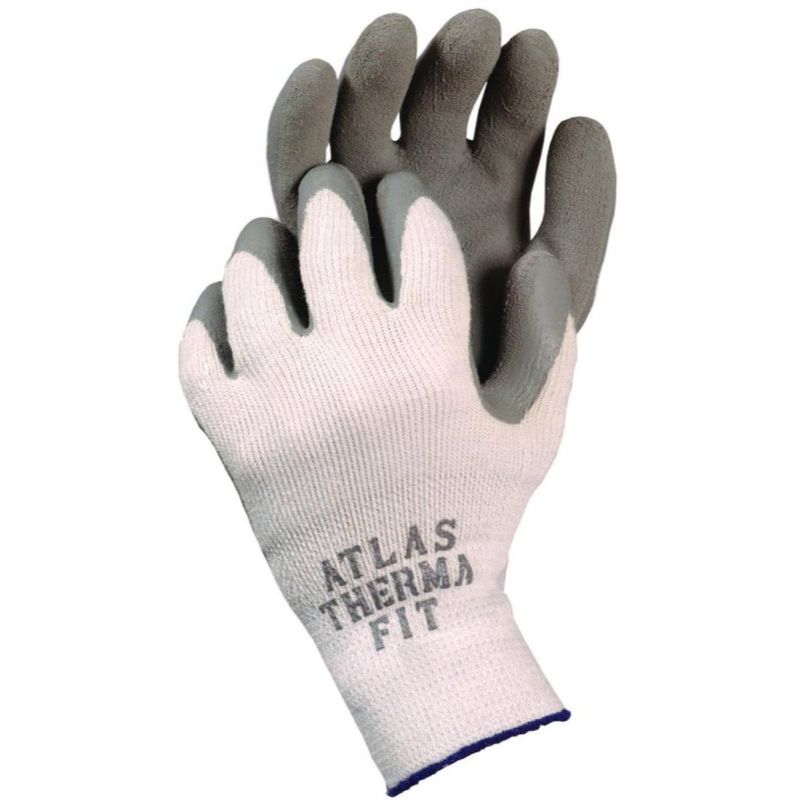 Showa Atlas 451S-07 Natural Rubber Latex Palm on ThermaFit Winter Gloves - Small