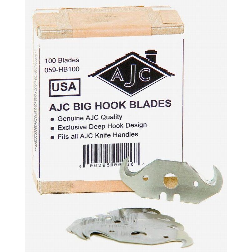 AJC Tools 059-HB100  Big Hook Roofing Blades - 100 Blades per Package