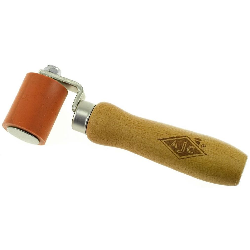 AJC Tools 170-1.75RW 1-3/4" Silicone Seam Roller with Wood Handle AJC Tools 170-1.75RW 1-3/4" Silicone Seam Roller with Wood Handle