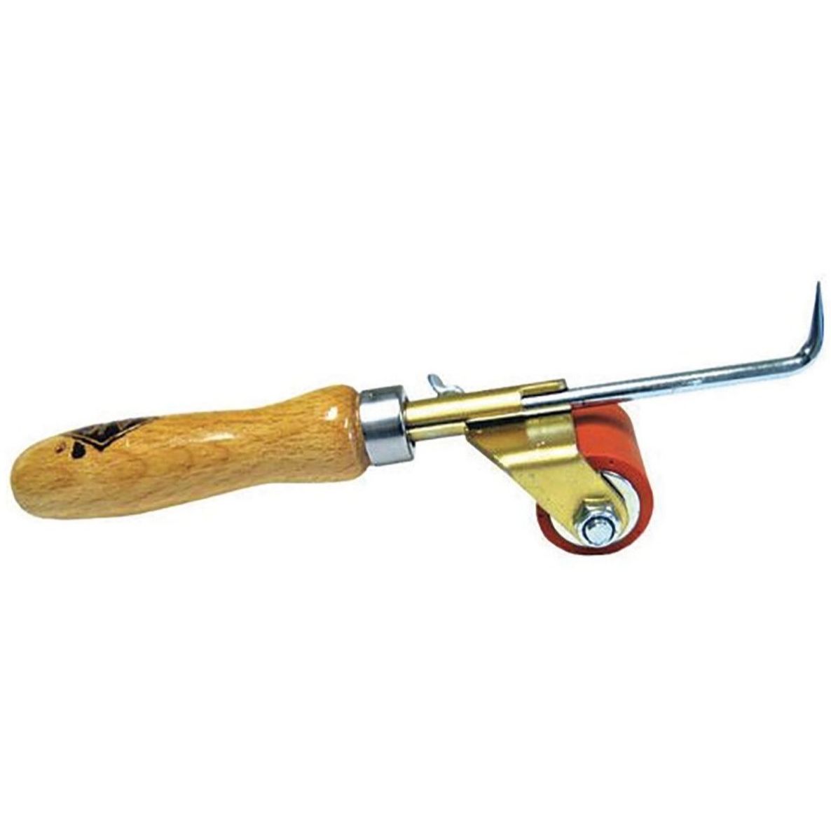 AJC Tools 170-P&R  1-3/4" Pick & Roll Roofing Seam Roller with Wood Handle