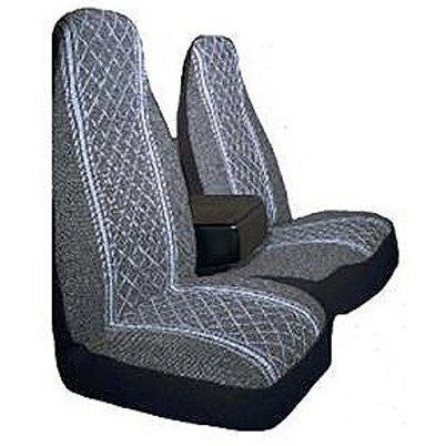 AutoLogix 67-1917GRY  Gray Diamond Back 60/40 Split Truck Seat Cover - 1 Set