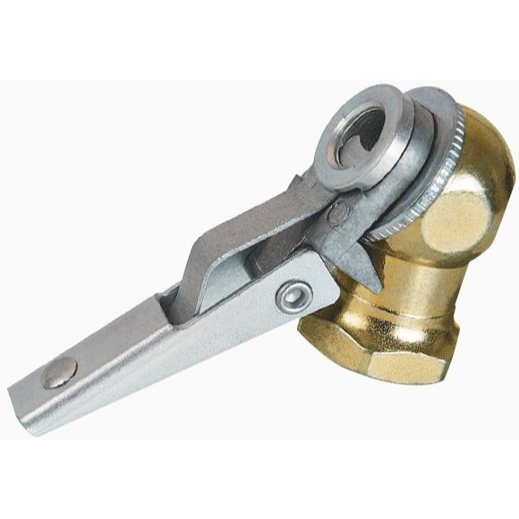 Amflo 104CA   1/4" NPT Clip-On Ball Foot Air Chuck with Built-In Shut-Off Valve