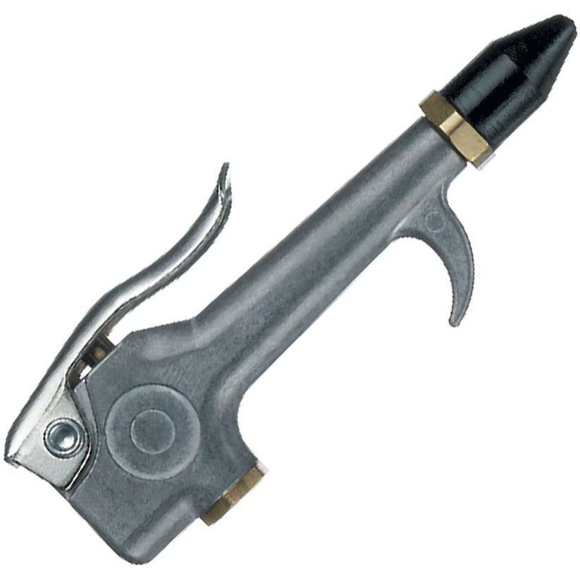 Amflo 201 Rubber Tipped Standard Blow Gun with Hanging Hook - 1/4" NPT Inlet 1/8" NPT Outlet Amflo 201 Rubber Tipped Standard Blow Gun with Hanging Hook - 1/4" NPT Inlet 1/8" NPT Outlet