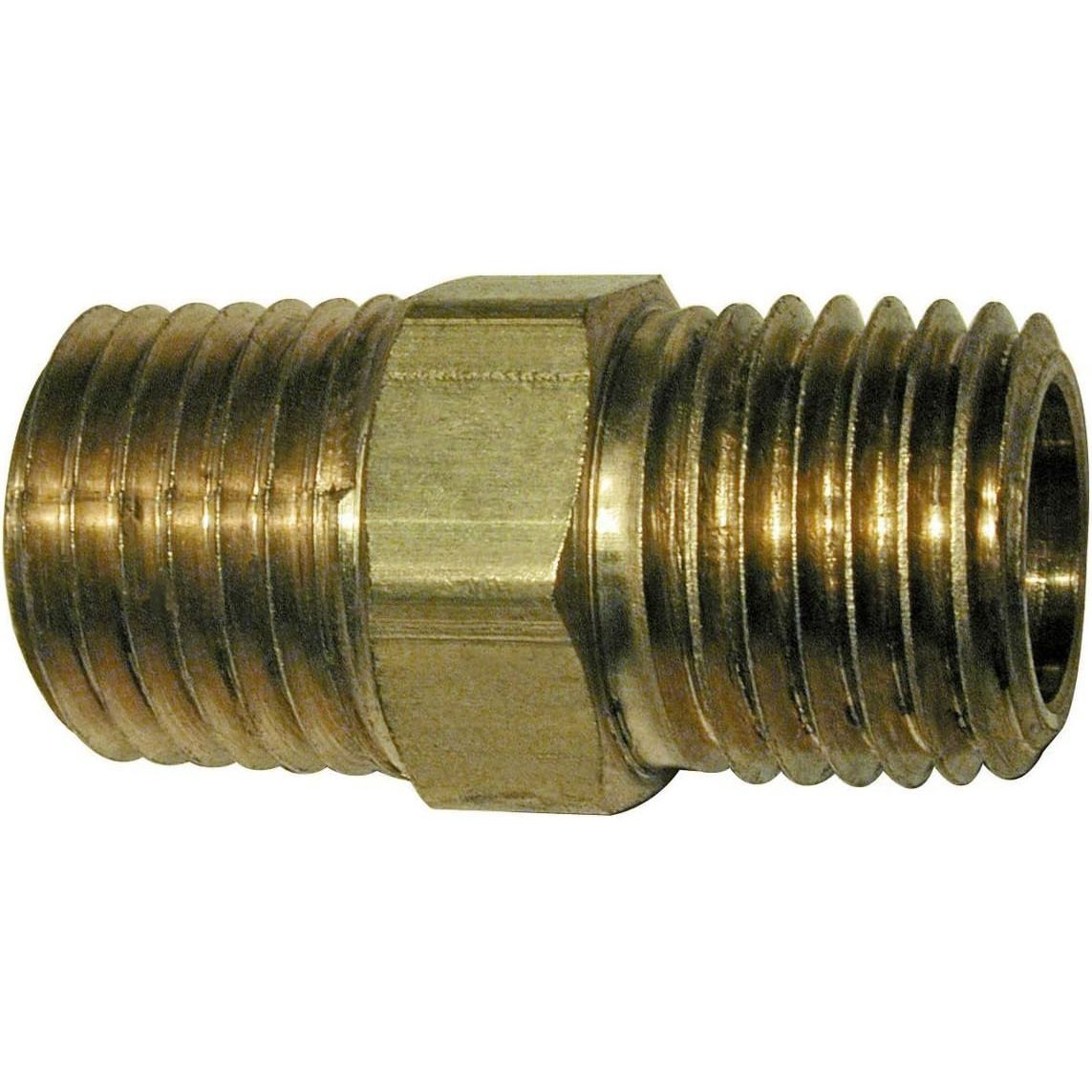 Amflo 366  3/8" x 3/8" MNPT Brass Pipe Coupling