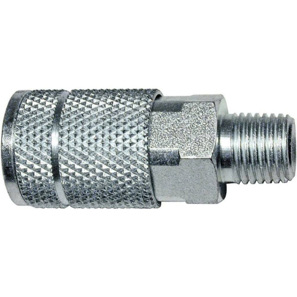 Amflo C1  1/4" T Automotive Design x 1/4" MNPT Steel Coupler