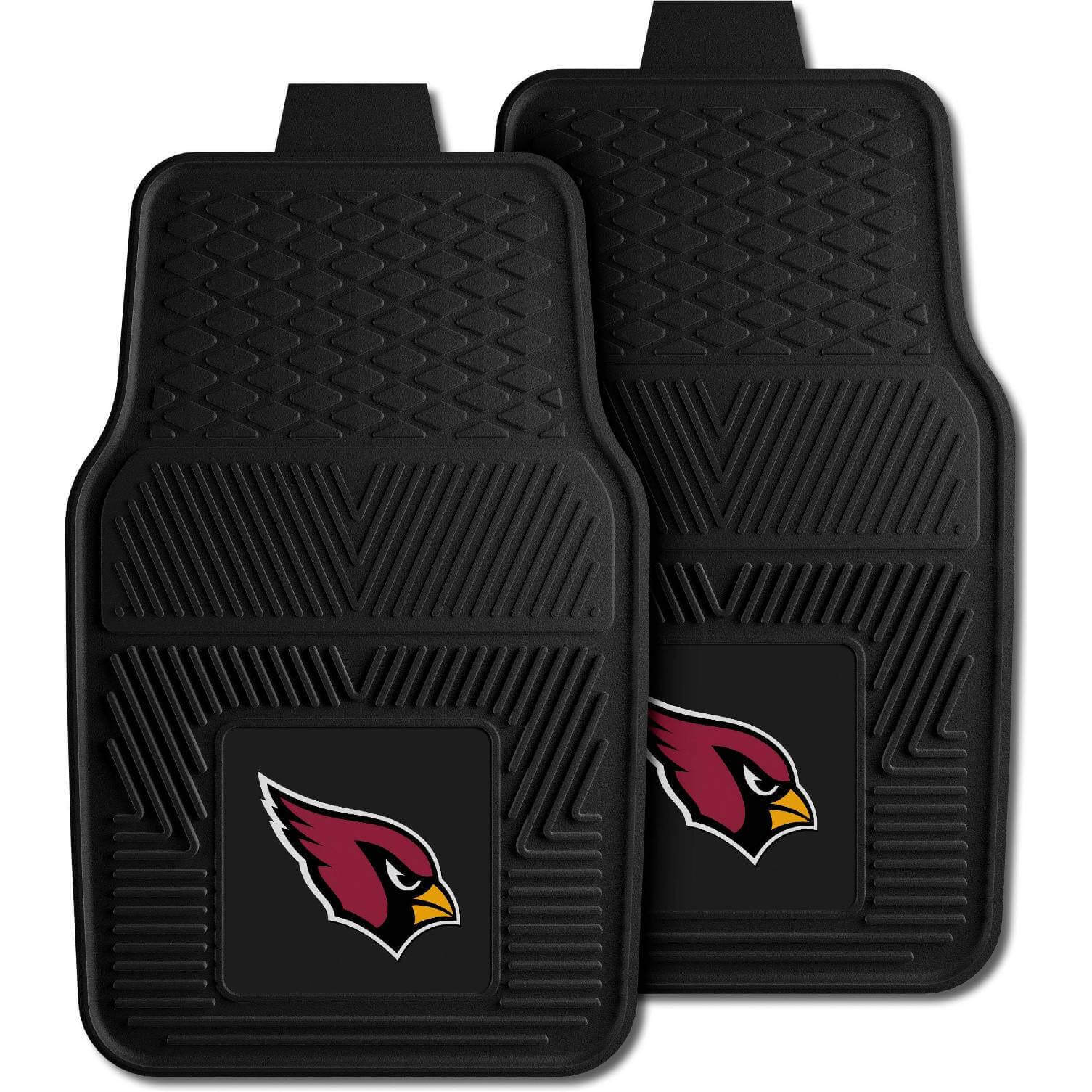 Fanmats 8883  Arizona Cardinals 17" x 27" Universal Fit Heavy Duty Vinyl Car Mat Set