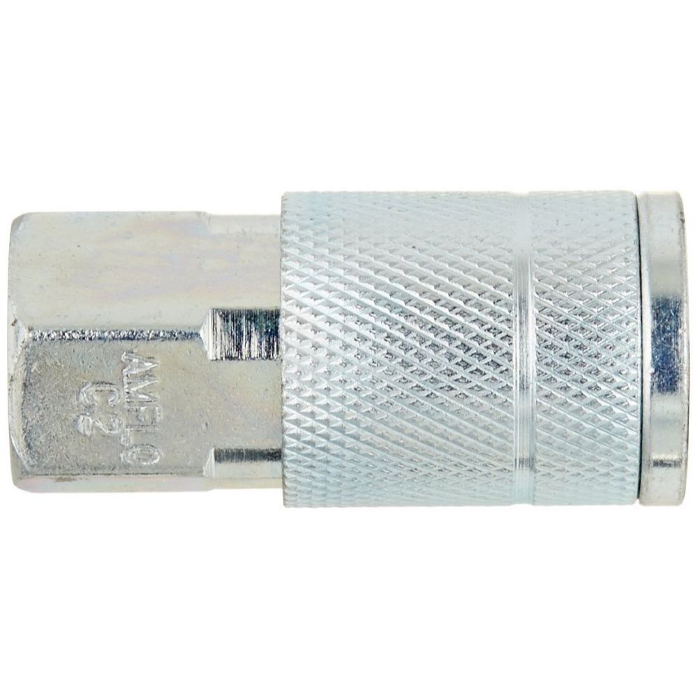 Amflo C2  1/4" T Automotive Design x 1/4" FNPT Steel Coupler