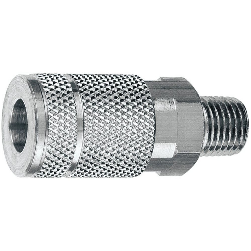 Amflo C5 3/8" T Automotive Design x 3/8" MNPT Steel Coupler Amflo C5 3/8" T Automotive Design x 3/8" MNPT Steel Coupler