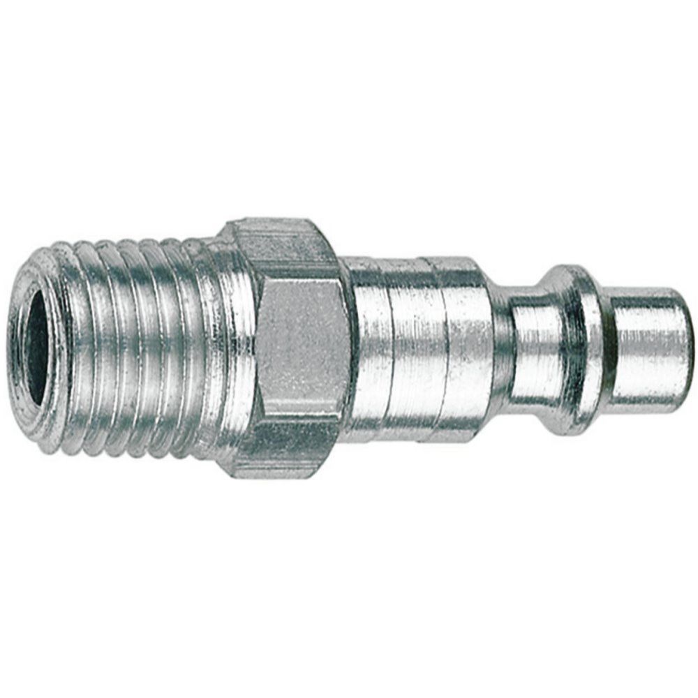 Amflo CP21-03  1/4" I/M - Industrial/Milton Design x 3/8" MNPT Steel Plug