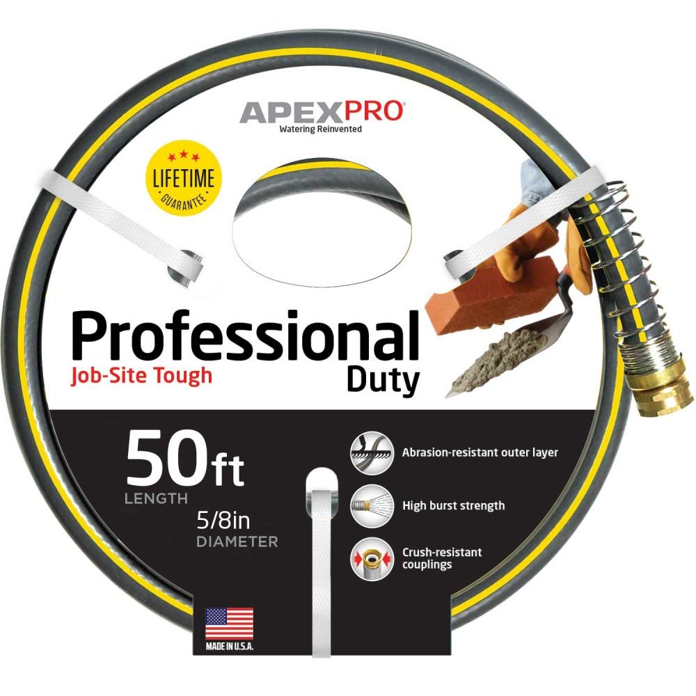 APEX 888VR-50 5/8" x 50' Contractor Series Water Hose APEX 888VR-50 5/8" x 50' Contractor Series Water Hose