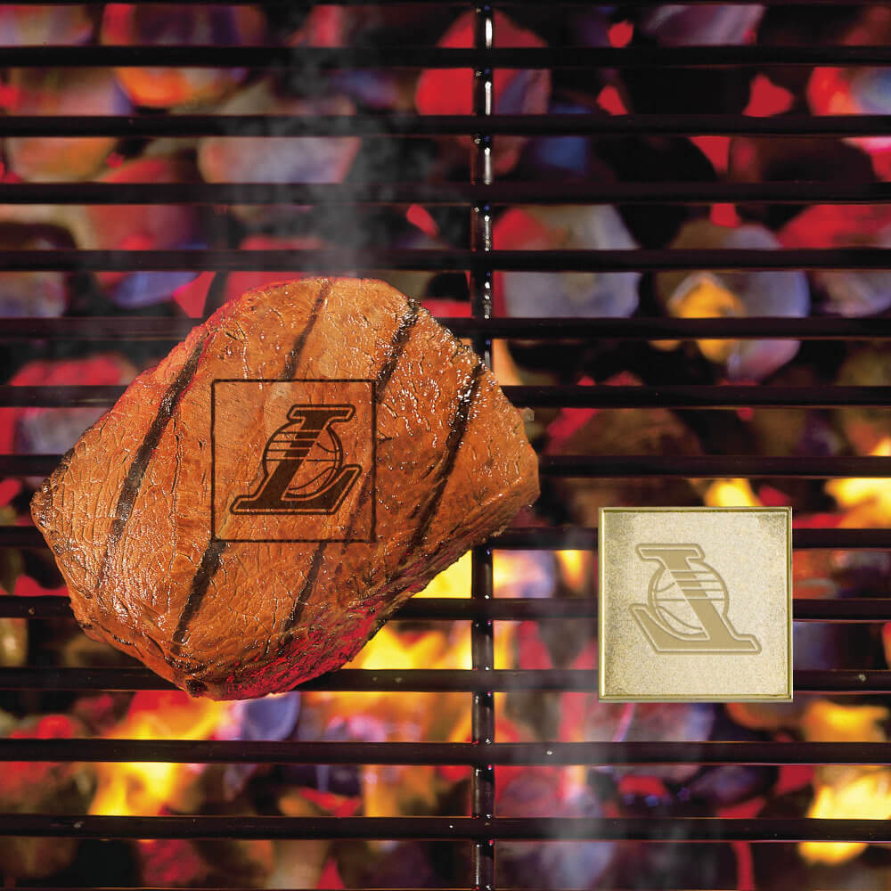 Fanmats 10158  NBA - Los Angeles Lakers Fan Brand Barbecue Logo Branding Iron