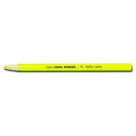 Dixon 00073  Phano Peel-Off China Marker - Yellow - 12 per Package
