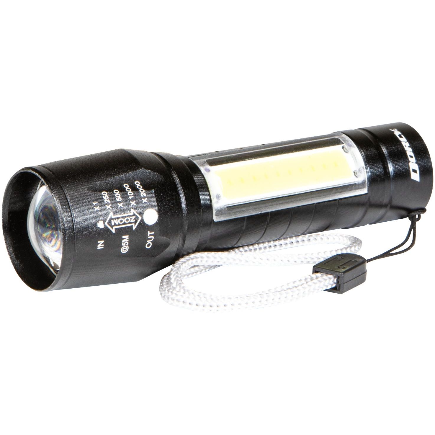 Dorcy 41-4380  Ultra HD 100 Lumen USB Rechargeable Flashlight with Area Light