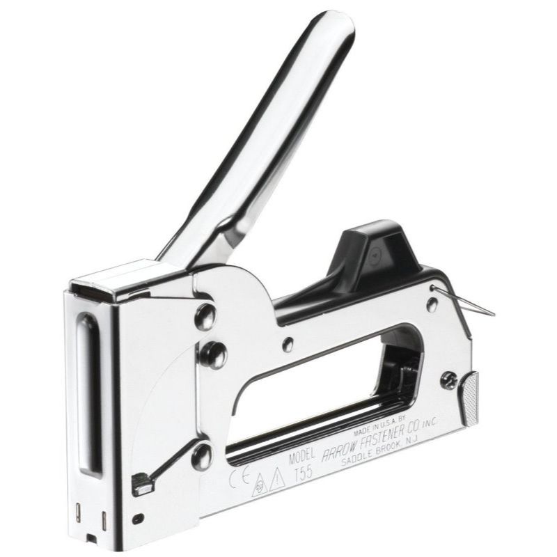 Arrow Fastener T55C  All Chrome Staple Gun E-Z Squeeze