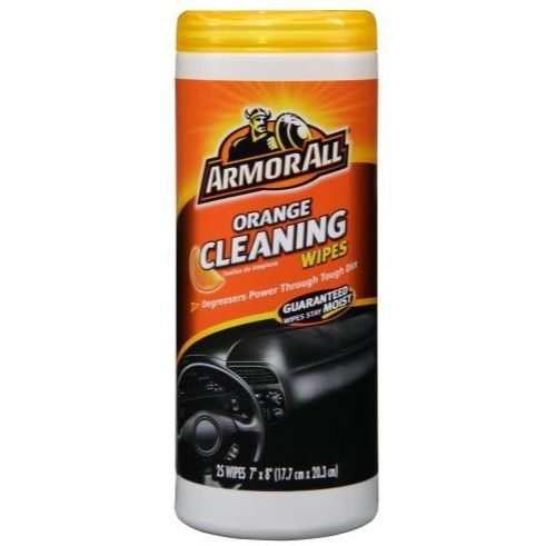 Armor All 10831  Orange Cleaning Disposable Wipes - 25 Wipe Container