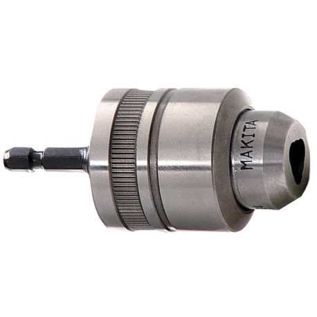 Makita 763198-1 3/8" Keyless Chuck Attachment with 1/4" Hex Shaft Makita 763198-1 3/8" Keyless Chuck Attachment with 1/4" Hex Shaft