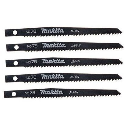 Makita 792541-7  4-3/4" x 9-TPI General Purpose Wood Cutting Cordless Reciprocating Saw Blades (no. 78) 5 per Package