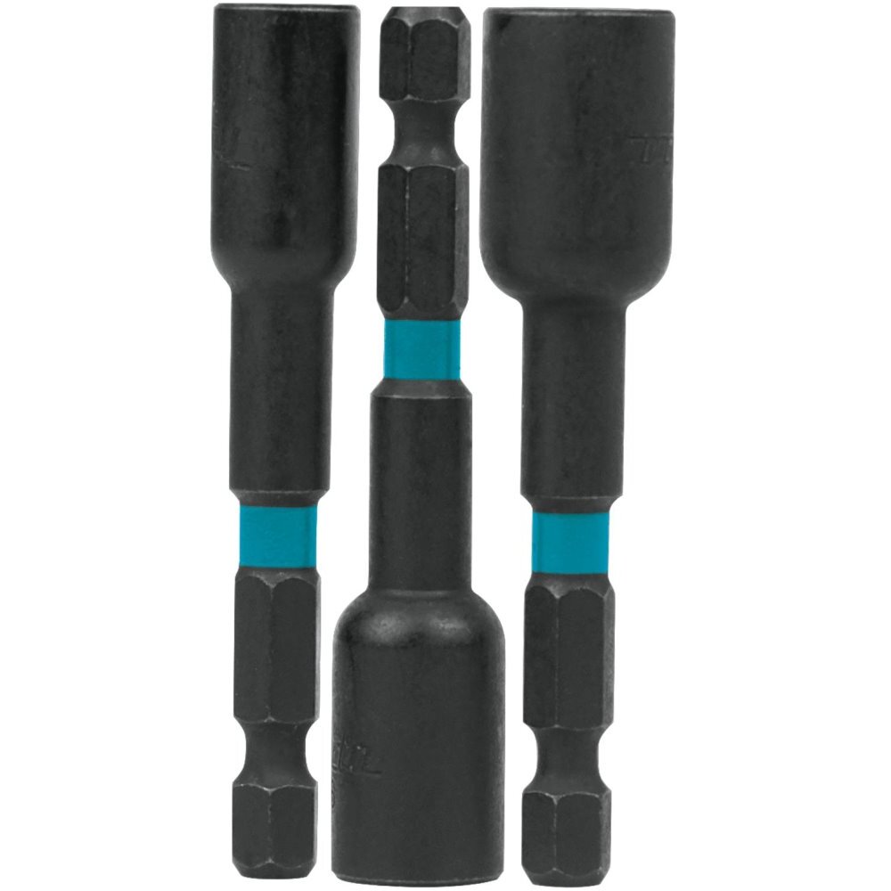 Makita A-97689  ImpactX 3 Piece 2-9/16" Magnetic Nut Driver Set, 1/4", 5/16", 3/8"