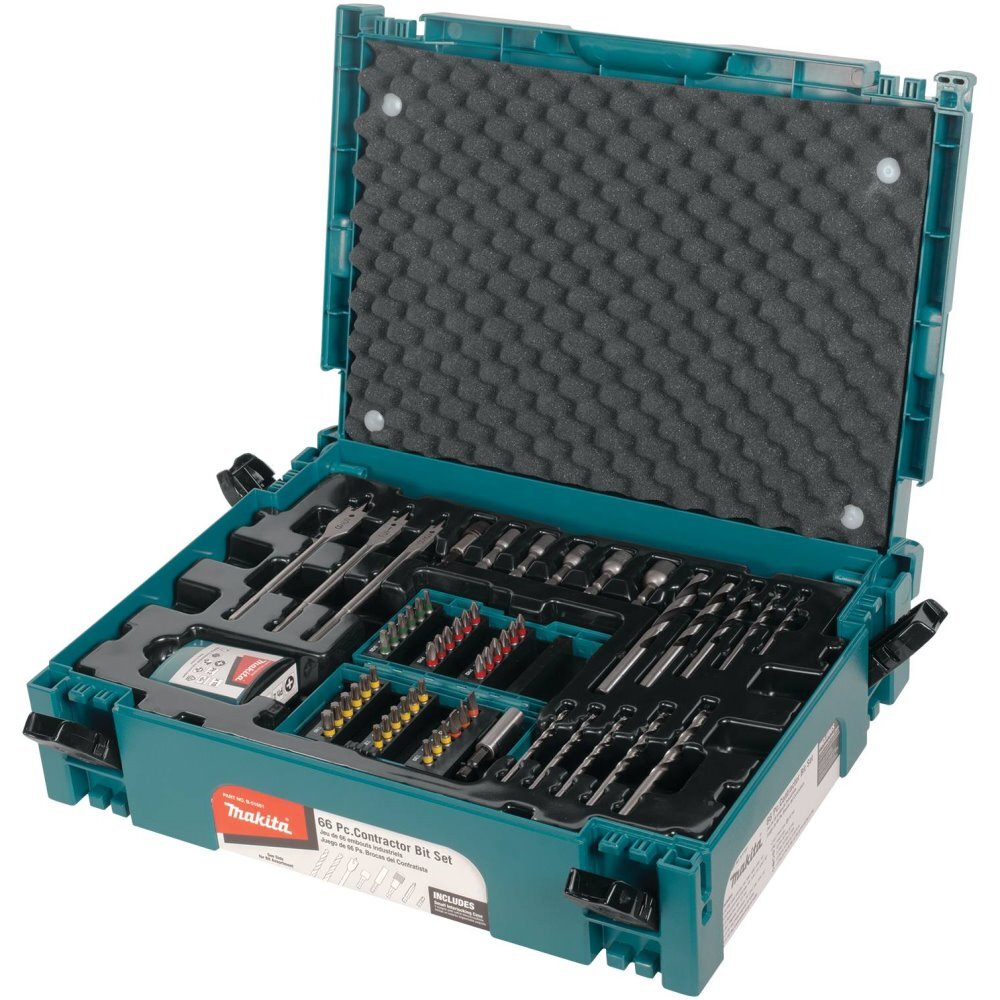 Makita B-51661  66 Piece Contractor Bit Set with Case
