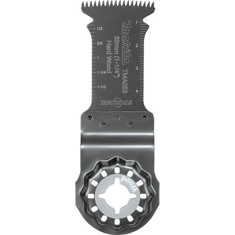 Makita B-67072 Starlock Oscillating Multi-Tool 1-1/4" Bi-Metal Curved Plunge Cut Blade with Japanese Tooth Design