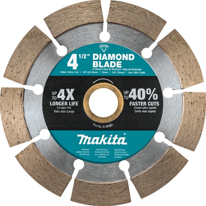 Makita B-69593  4-1/2" Diamond Blade, Segmented, General Purpose