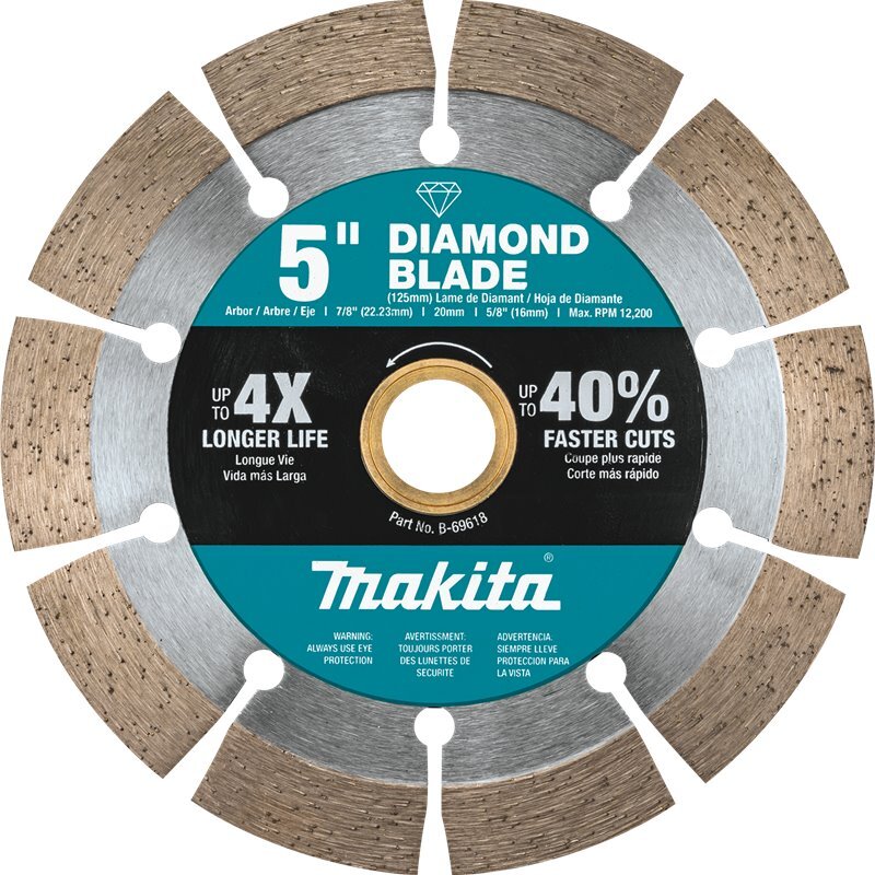 Makita B-69618  5" Diamond Blade, Segmented, General Purpose