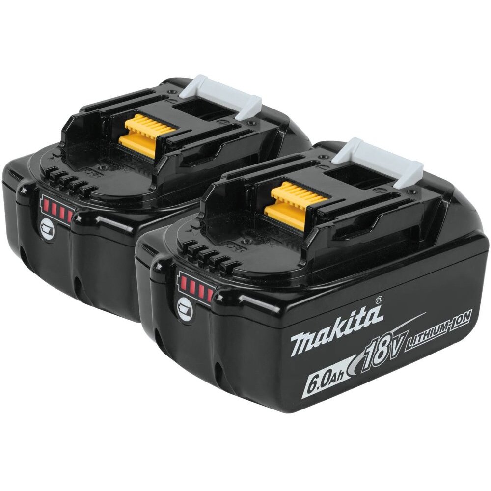 Makita BL1860B-2  18V LXT Lithium-Ion 6.0Ah Battery, 2 per package