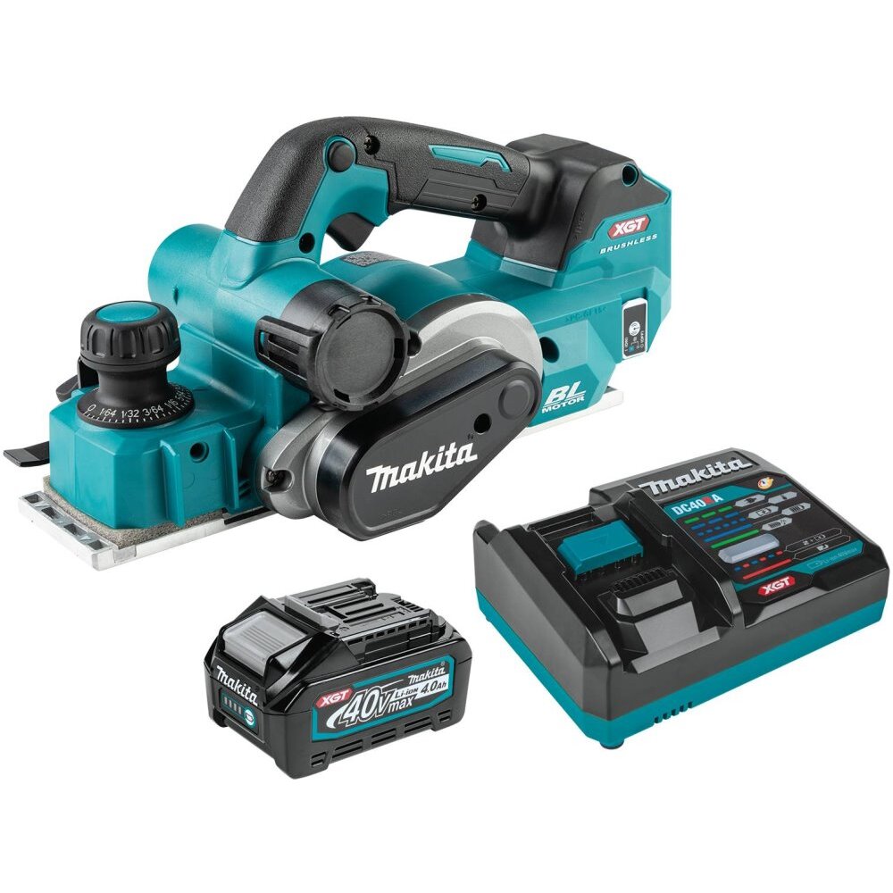 Makita GPK01M1 40V max XGT Brushless Cordless 3-1/4" Planer Kit, AWS Capable (4.0Ah) Makita GPK01M1 40V max XGT Brushless Cordless 3-1/4" Planer Kit, AWS Capable (4.0Ah)