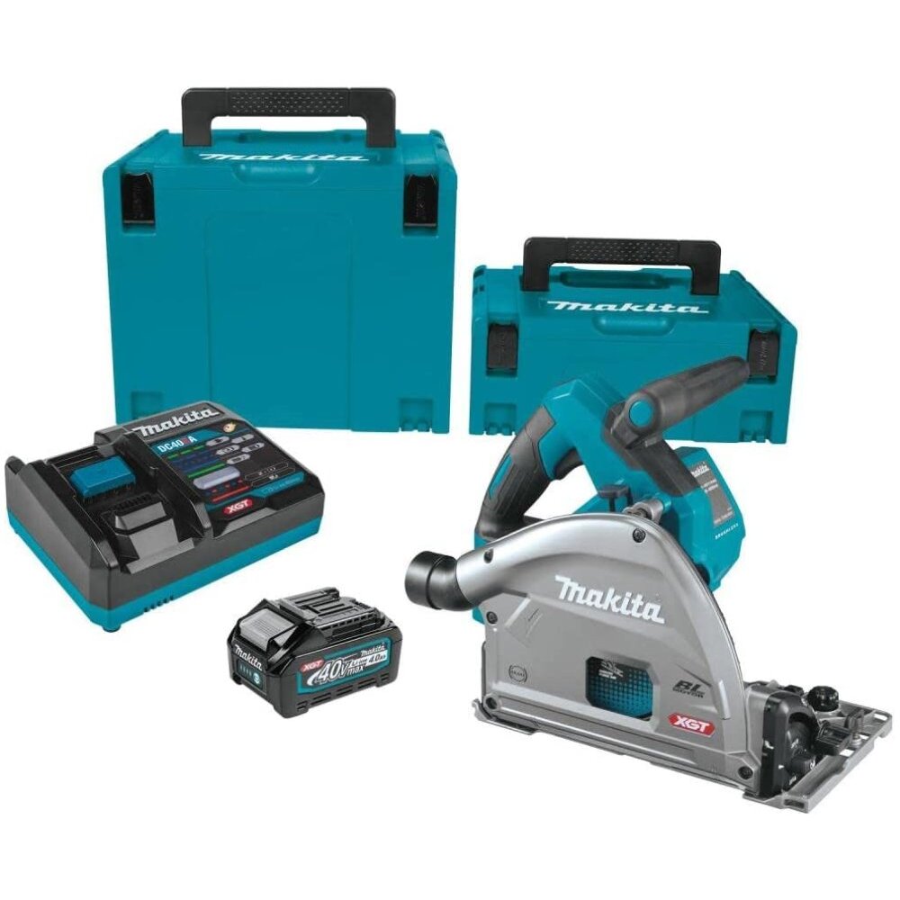 Makita GPS01M1J  40V max XGT Brushless Cordless 6-1/2" Plunge Circular Saw Kit, AWS Capable (4.0Ah)
