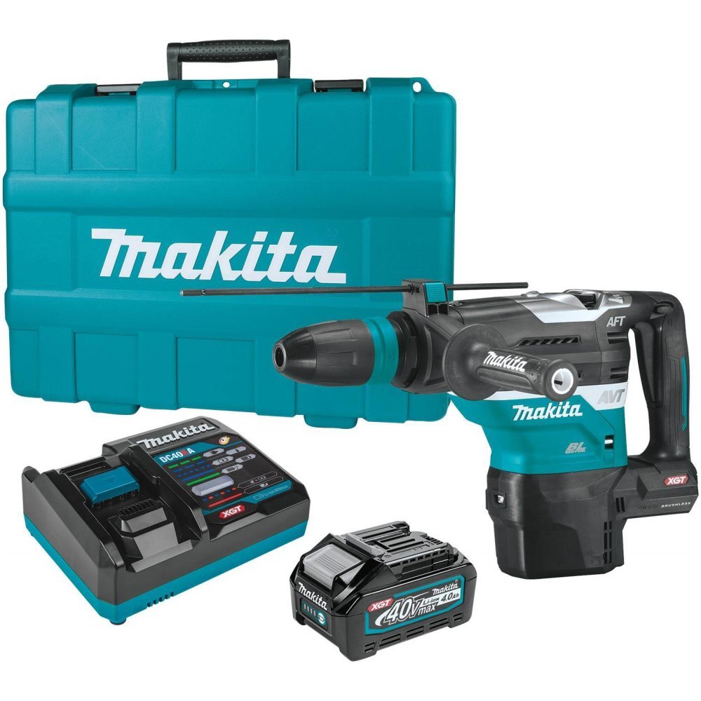 Makita GRH05M1 40V MAX XGT 1-9/16" Brushless Cordless AVT Rotary Hammer Kit Makita GRH05M1 40V MAX XGT 1-9/16" Brushless Cordless AVT Rotary Hammer Kit