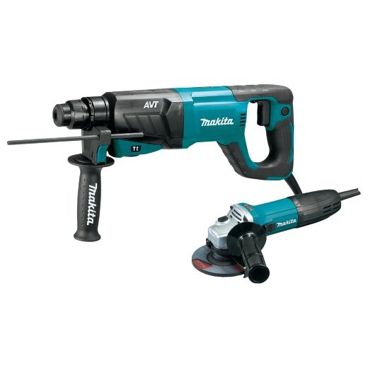 Makita HR2641X1  1" AVT Rotary Hammer SDS-Plus with 4-1/2" Grinder (D-Handle)