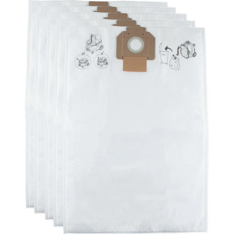 Makita W107418353  Fleece Filter Bag, 5 Pack, VC4210