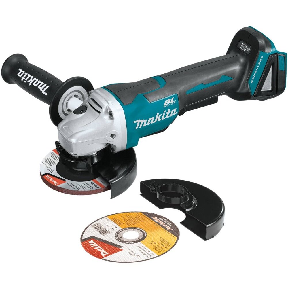 Makita XAG11Z  18V LXT Lithium-Ion Brushless Cordless 4-1/2 / 5" Paddle Switch Cut-Off/Angle Grinder, with Electric Brake, Tool Only
